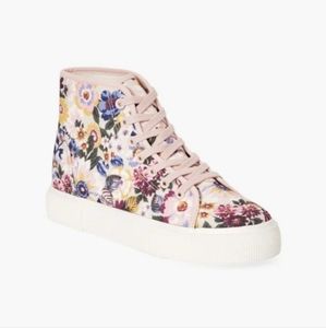 New Ayesha Curry Floral Pink Rosa High-Top Sneakers